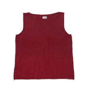 Chico's Womens Size 2 Red Nylon Spandex Microfeel Stretch Sleeveless Tank Top